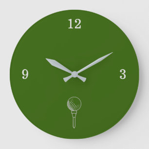 Kontur für den Golfball Große Wanduhr