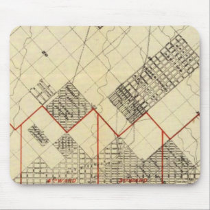 Kontur Karte von Duluth und Vororten Mousepad