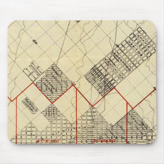 Kontur Karte von Duluth und Vororten Mousepad (Vorne)