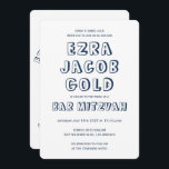 KONTUR LETTERS STAR DAVID Custom Bar Mitzvah Einladung<br><div class="desc">Perfekte Karte, um eine Bar oder Fledermausmitzvah anzukündigen! Handgemachte Kunst für Sie mit dem Stern von David auf der Vorder- und Rückseite! Vollständig anpassbar! Klicken Sie auf "Personalisieren" oben, um den Text zu bearbeiten. Klicken Sie auf "Bearbeiten mit dem Design-Tool", um die Schriftart, Farben und Platzierungen anzupassen und das Design...</div>