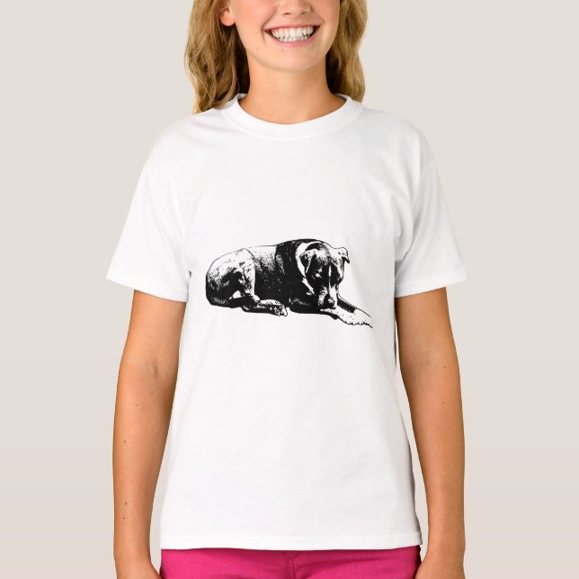 Kontur Lounge Dog T-Shirt (Vorderseite)