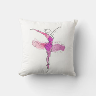 Kontur Stroke Dancing Pink Ballerina Studio Dekora Kissen