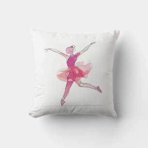 Kontur Stroke Dancing Pink Ballerina Studio Dekora Kissen