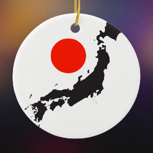 Kontur und Kreis Japans Keramik Ornament