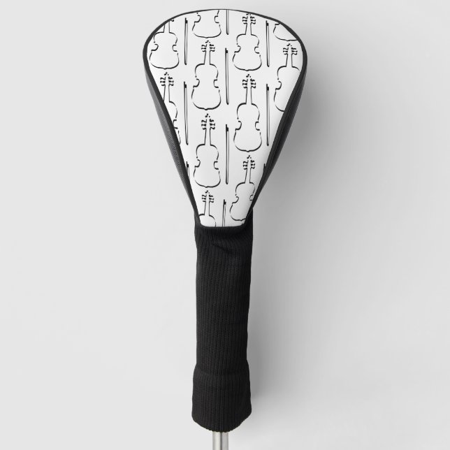 Kontur Violine Golf Headcover (Vorderseite)