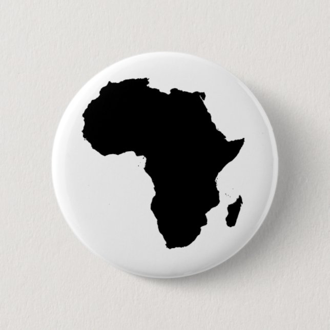 Kontur von Afrika Button (Vorderseite)