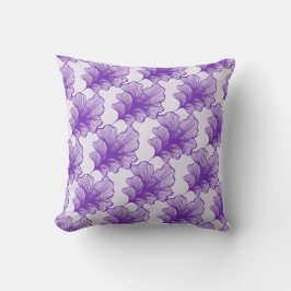 Kontur von lila Petalen Kissen