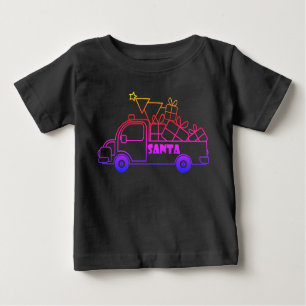Kontur Weihnachtswagen Ausblick auf die Pkw Baby T-shirt