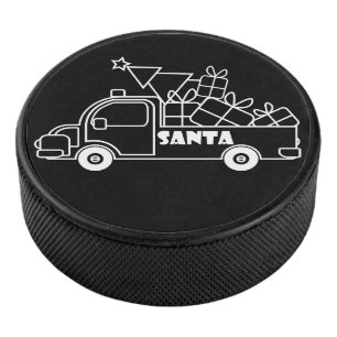 Kontur Weihnachtswagen Ausblick auf die Pkw Eishockey Puck