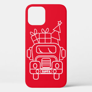 Kontur Weihnachtswagen Santa Auto Vorderansicht Case-Mate iPhone Hülle
