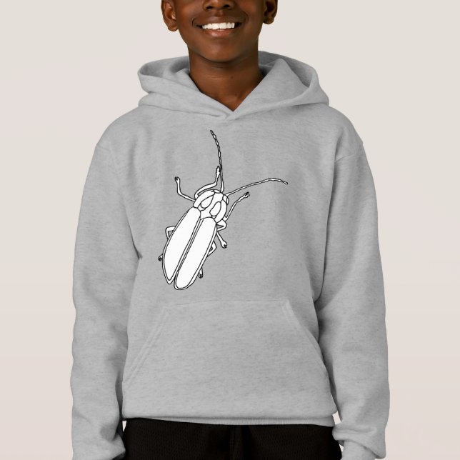 Kontur Zeichnend Blitzinsekt-Shirts Hoodie (Vorderseite)