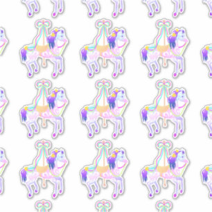 Konturaufkleber für Karussell (Blatt) Aufkleber