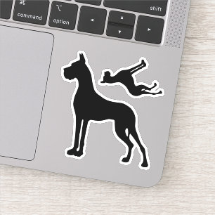 Konturaufkleber großformatig Deutsche Dogge Aufkleber