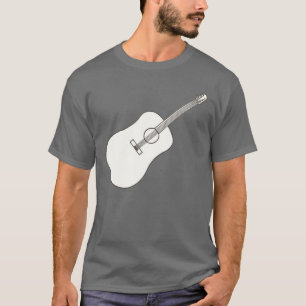 Konturkunst - Gitarre, die Shirts zeichnet