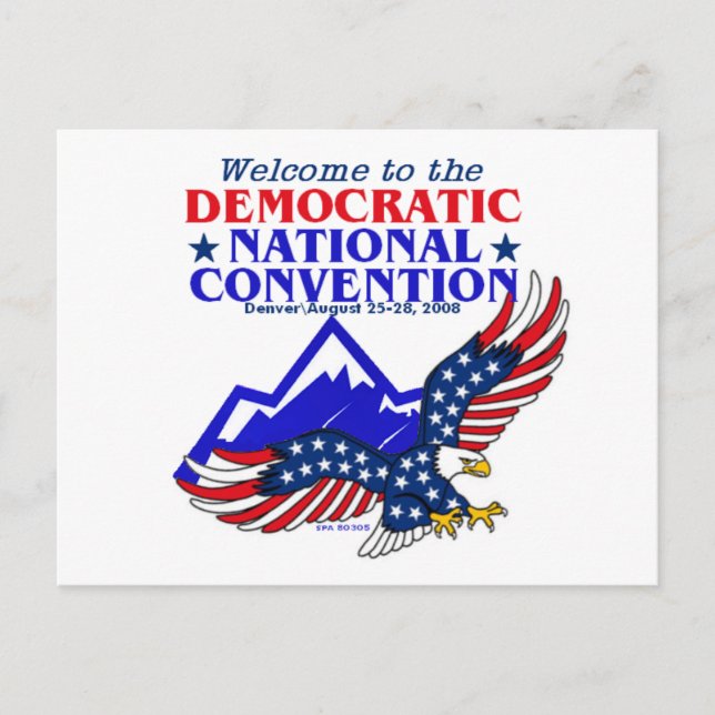 Konvention DNC Obama Postcard Postkarte (Vorderseite)