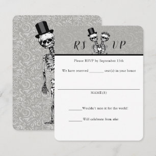 Konverbundene RSVP-Karten für Hochzeiten Einladung