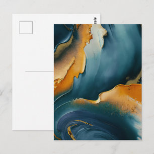 Konvergenz – Abstrakte Felder der Bewegung und Gol Postkarte