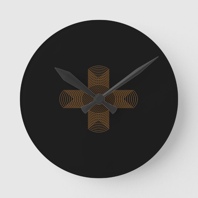 konvergierend runde wanduhr (Vorderseite)