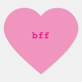 Konversation Heart Stickers, BESTE FREUNDIN Herz-Aufkleber