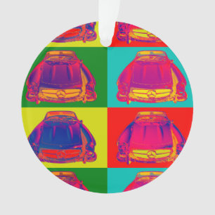 Konvertierbare Pop-Kunst MERCEDES-BENZ 300 SL Ornament