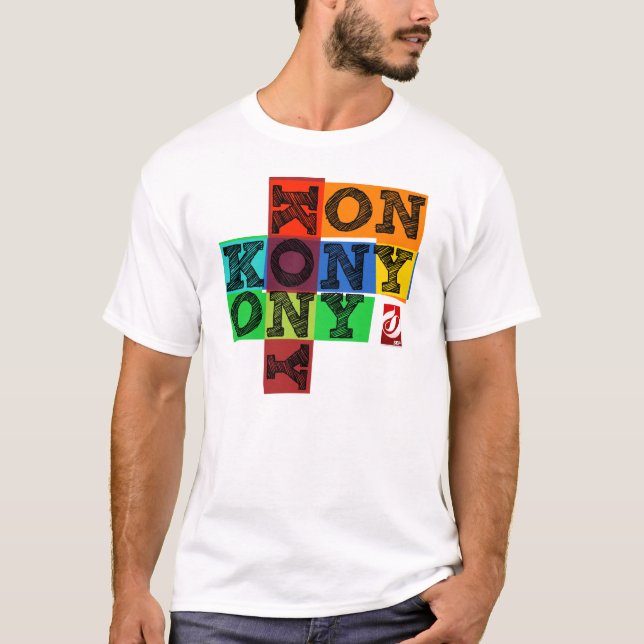 Kony 2012 Farbblock T-Shirt (Vorderseite)