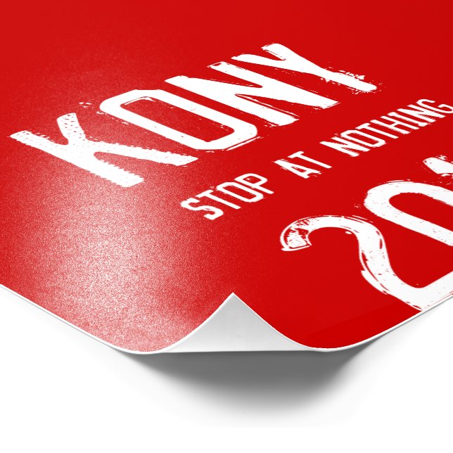 Kony 2012 Flyer Fotodruck (Ecke)