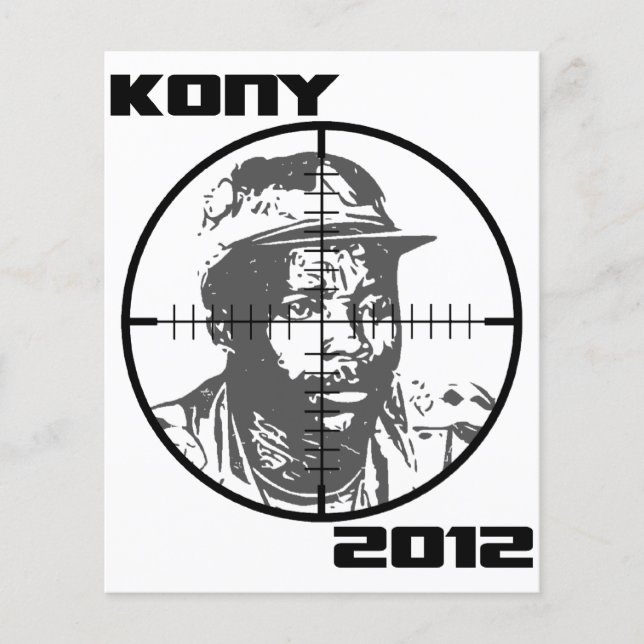 Kony 2012 Joseph Kony Target Crosshairs Flyer (Vorne)
