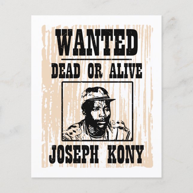 Kony 2012 Joseph Kony Wollte Poster Flyer (Vorne)