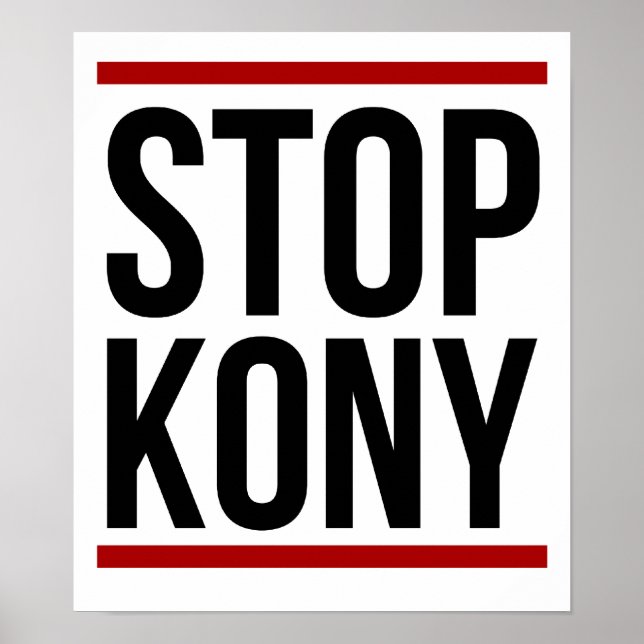 Kony 2012 Poster - Kony stoppen (Vorne)