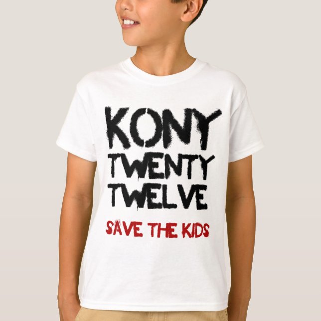 Kony 2012 - "retten Sie Kinder"   Shirt (Vorderseite)