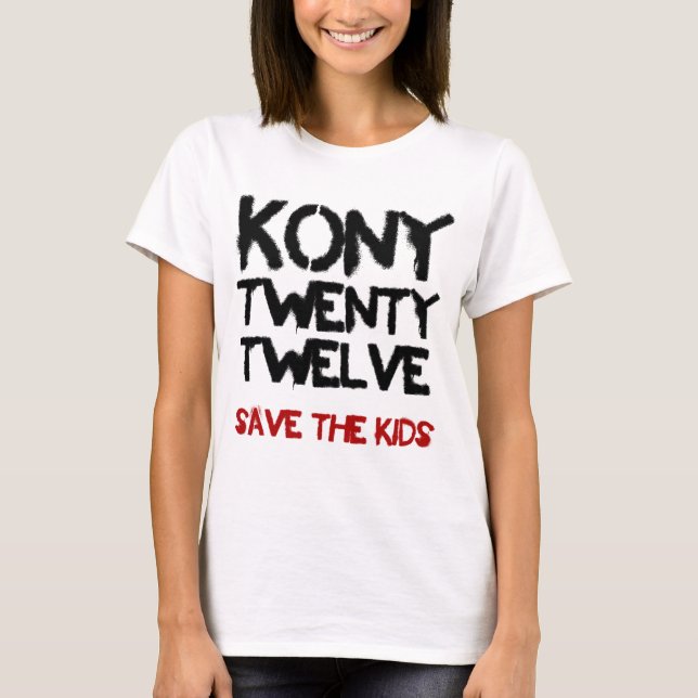 Kony 2012 - "retten Sie Kinder"   Shirt (Vorderseite)