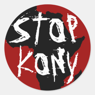 Kony 2012 runder aufkleber