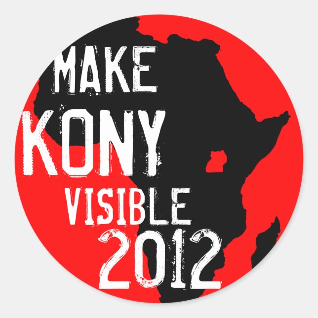 Kony 2012 Sticker (Vorderseite)