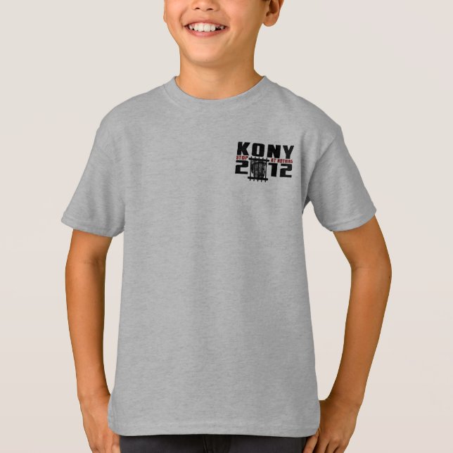Kony 2012 - Stoppen Sie an nichts T-Shirt (Vorderseite)