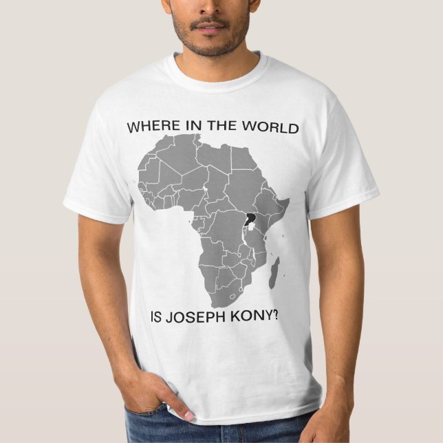 KONY 2012 - Wo? T-Shirt (Vorderseite)