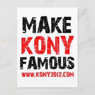 Kony Famous - Kony 2012 Postkarte