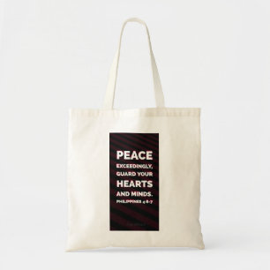 Konymoi "Philippinen 4:6-7" Tote Bag Tragetasche