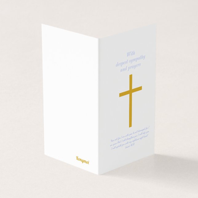Konymoi "Sympathy Card" mit Bibelverse (Vorderseite)