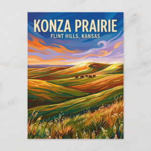 Konza Prairie Biological Station USA Postkarte