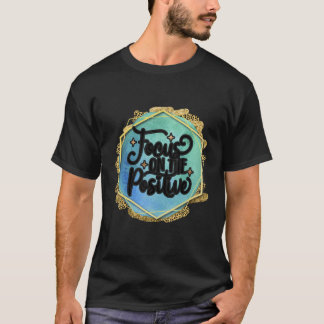 Konzentration auf den positiven Schwerpunkt des po T-Shirt