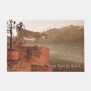 Konzentration - Cougar Fußmatte