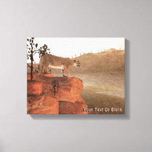 Konzentration - Cougar Leinwanddruck