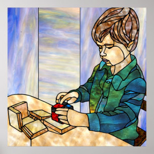 Konzentration mit dem Binomial Cube Poster