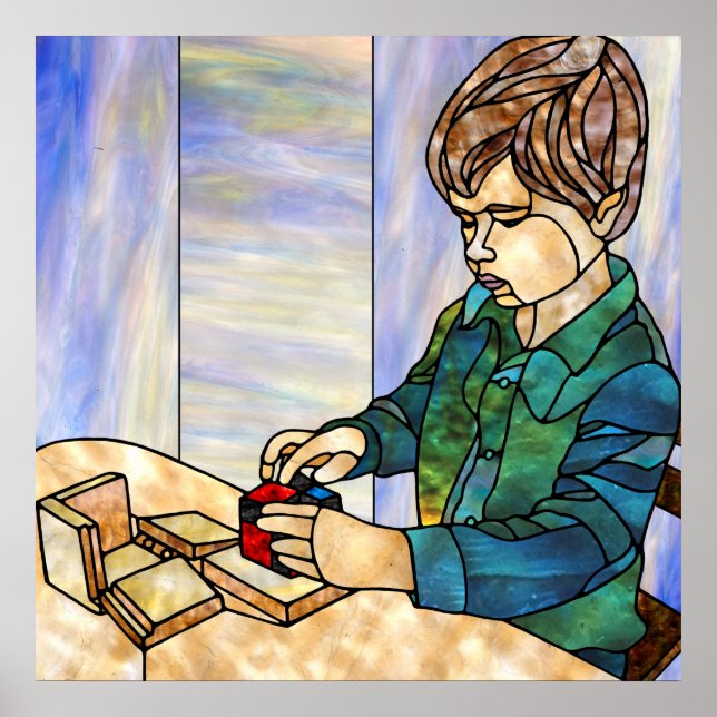 Konzentration mit dem Binomial Cube Poster (Vorne)