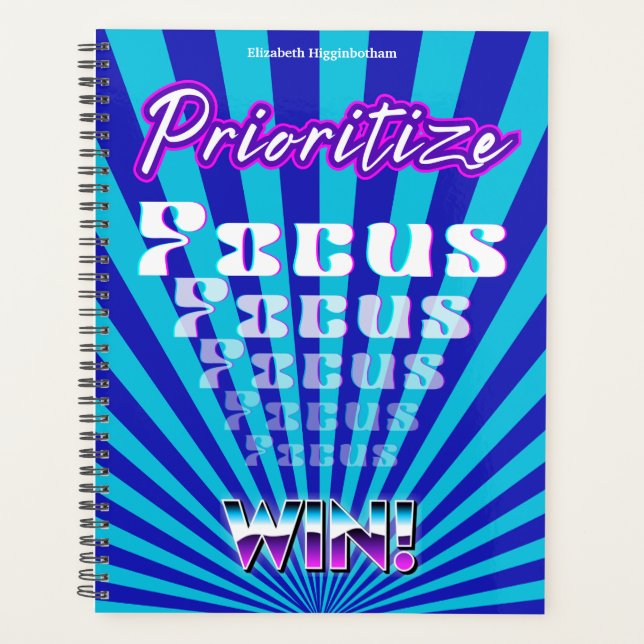Konzentration Motivation Durch Fokus Priorisieren  Planer (Vorderseite)