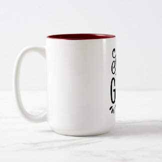 Konzentriere dich auf das Gute Motivations-Kaffeet Zweifarbige Tasse