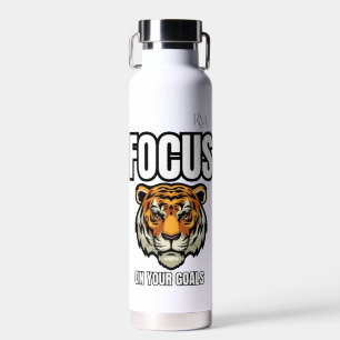 Konzentriere dich auf dein Ziel Tiger-Shirt Moti Trinkflasche
