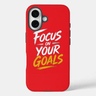 Konzentriere dich auf deine Ziele Motivations-Case iPhone 16 Hülle