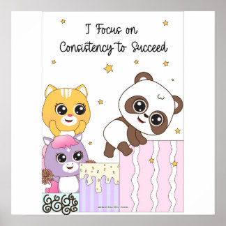 Konzentriere dich auf Konsistenz, um Wandkunst zu Poster