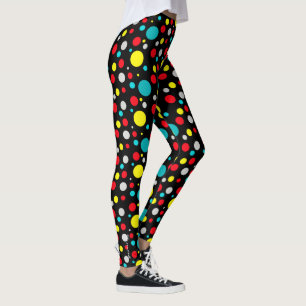 Konzentrierte farbige Bälle Abstrakte Leggings